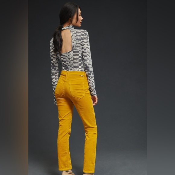 NWT MOTHER USA Made 🇺🇸 THE MID RISE DAZZLER ANKLE HEY-HONEY Corduroy Pants 23 - Picture 2 of 16